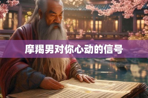 摩羯男对你心动的信号 摩羯男对你心动的信号