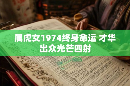 属虎女1974终身命运 才华出众光芒四射