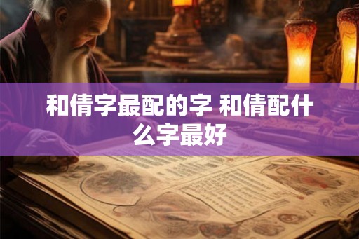 和倩字最配的字 和倩配什么字最好 和倩字最配的字 和倩配什么字最好