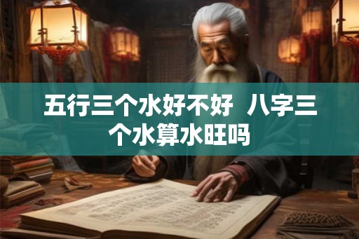 五行三个水好不好 八字三个水算水旺吗 五行三个水好不好 八字三个水算水旺吗