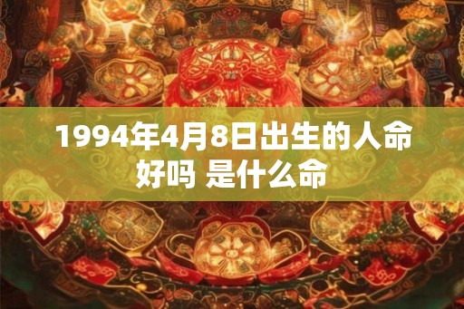 1994年4月8日出生的人命好吗 是什么命