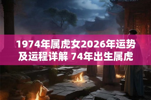 1974年属虎女2026年运势及运程详解 74年出生属虎人2026全年每月运势女性