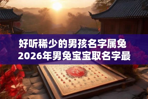 好听稀少的男孩名字属兔 2026年男兔宝宝取名字最佳字