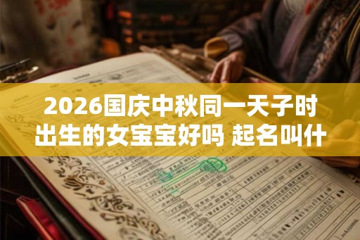 2026国庆中秋同一天子时出生的女宝宝好吗 起名叫什么