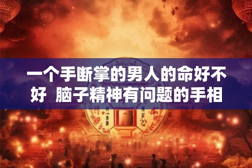 一个手断掌的男人的命好不好  脑子精神有问题的手相