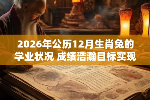 2026年公历12月生肖兔的学业状况 成绩浩瀚目标实现