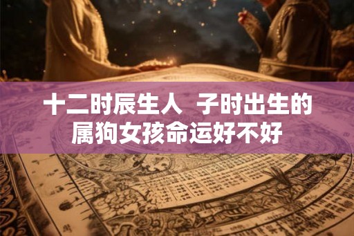 十二时辰生人 子时出生的属狗女孩命运好不好 十二时辰生人 子时出生的属狗女孩命运好不好