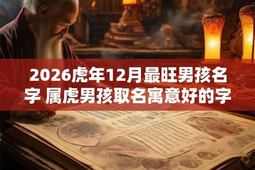 2026虎年12月最旺男孩名字 属虎男孩取名寓意好的字