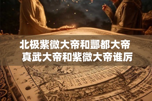 北极紫微大帝和酆都大帝  真武大帝和紫微大帝谁厉害