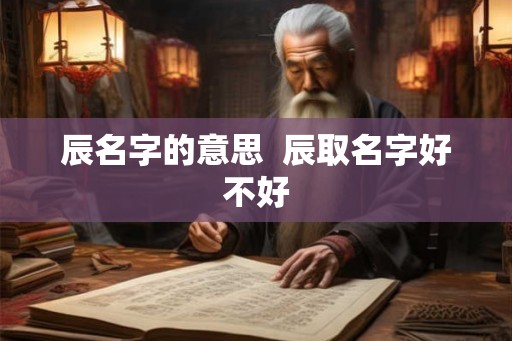 辰名字的意思  辰取名字好不好