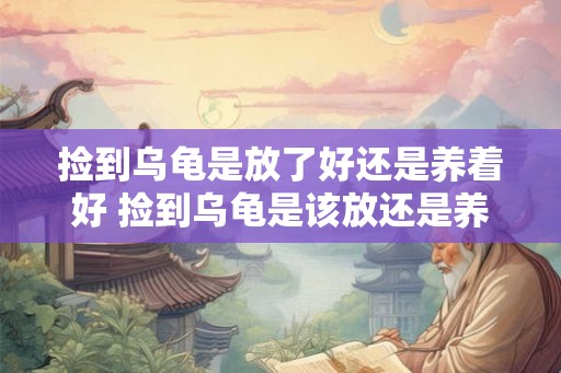 捡到乌龟是放了好还是养着好 捡到乌龟是该放还是养 捡到乌龟是放了好还是养着好 捡到乌龟是该放还是养