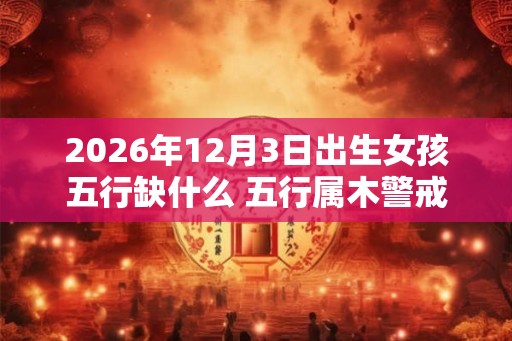 2026年12月3日出生女孩五行缺什么 五行属木警戒心强