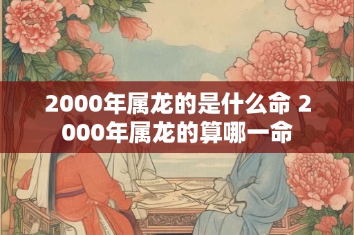 2000年属龙的是什么命 2000年属龙的算哪一命 2000年属龙的是什么命 2000年属龙的算哪一命