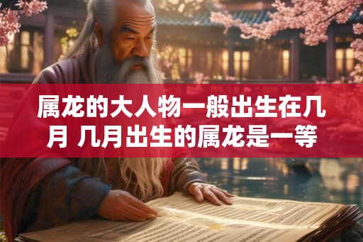 属龙的大人物一般出生在几月 几月出生的属龙是一等命