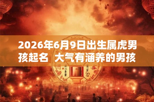 2026年6月9日出生属虎男孩起名 大气有涵养的男孩名字 2026年6月9日出生属虎男孩起名 大气有涵养的男孩名字