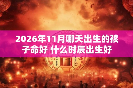 2026年11月哪天出生的孩子命好 什么时辰出生好