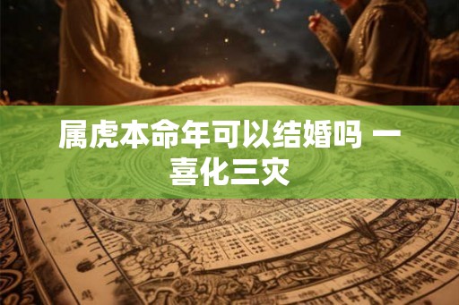 属虎本命年可以结婚吗 一喜化三灾