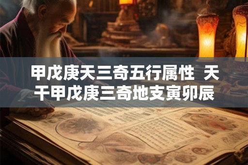 甲戊庚天三奇五行属性  天干甲戊庚三奇地支寅卯辰