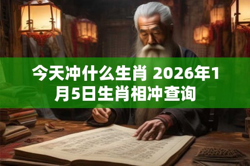 今天冲什么生肖 2026年1月5日生肖相冲查询