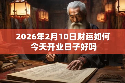 2026年2月10日财运如何 今天开业日子好吗 2026年2月10日财运如何 今天开业日子好吗