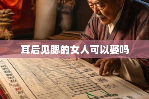 耳后见腮的女人可以娶吗
