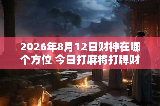 2026年8月12日财神在哪个方位 今日打麻将打牌财运方位