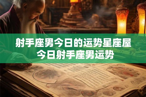 射手座男今日的运势星座屋  今日射手座男运势