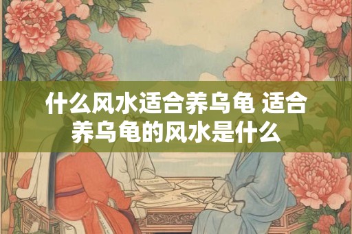 什么风水适合养乌龟 适合养乌龟的风水是什么 什么风水适合养乌龟 适合养乌龟的风水是什么