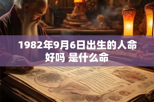 1982年9月6日出生的人命好吗 是什么命