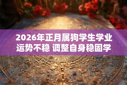 2026年正月属狗学生学业运势不稳 调整自身稳固学业
