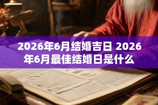 2026年6月结婚吉日 2026年6月最佳结婚日是什么