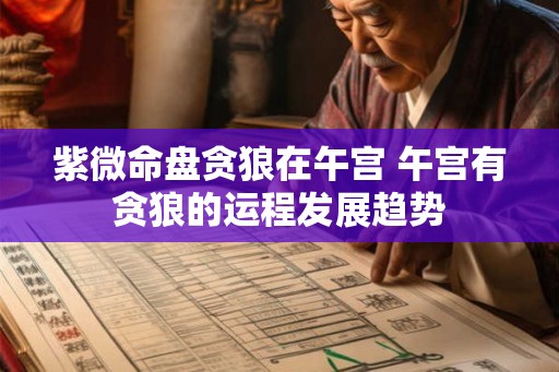 紫微命盘贪狼在午宫 午宫有贪狼的运程发展趋势 紫微命盘贪狼在午宫 午宫有贪狼的运程发展趋势