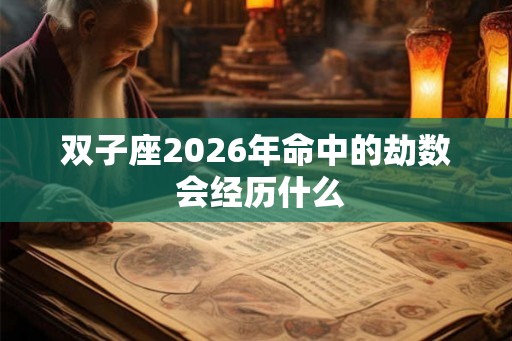双子座2026年命中的劫数 会经历什么
