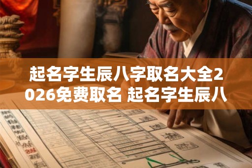 起名字生辰八字取名大全2026免费取名 起名字生辰八字起名免费 起名字生辰八字取名大全2026免费取名 起名字生辰八字起名免费