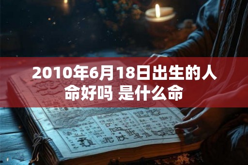 2010年6月18日出生的人命好吗 是什么命