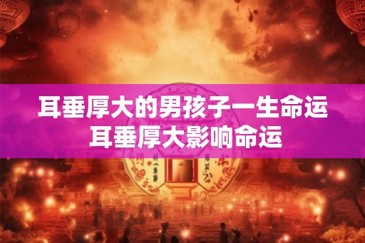 耳垂厚大的男孩子一生命运 耳垂厚大影响命运 耳垂厚大的男孩子一生命运 耳垂厚大影响命运