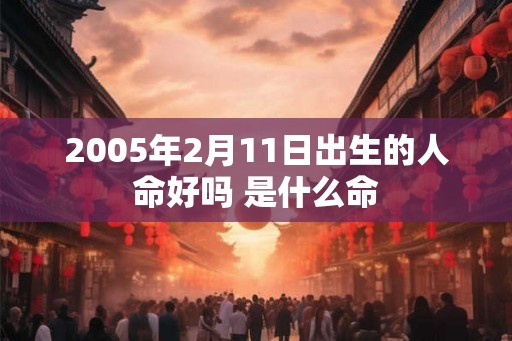 2005年2月11日出生的人命好吗 是什么命