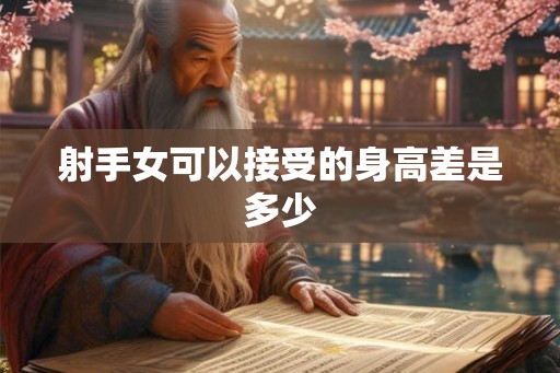 射手女可以接受的身高差是多少