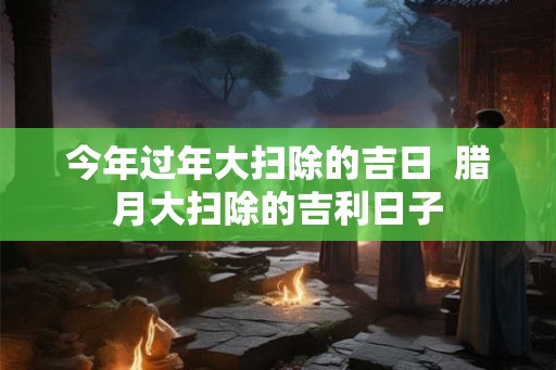 今年过年大扫除的吉日  腊月大扫除的吉利日子