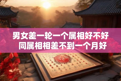 男女差一轮一个属相好不好  同属相相差不到一个月好吗