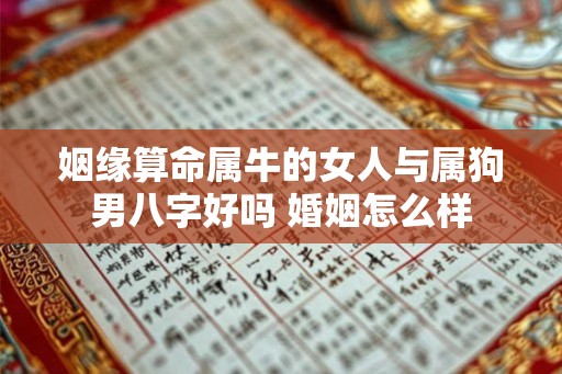 姻缘算命属牛的女人与属狗男八字好吗 婚姻怎么样