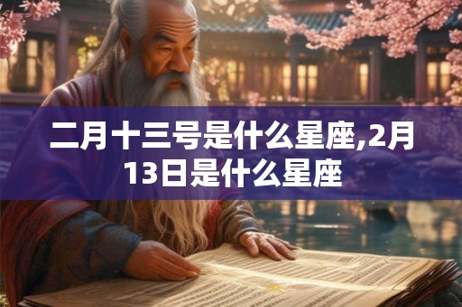 二月十三号是什么星座,2月13日是什么星座