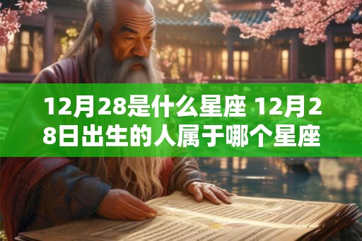12月28是什么星座 12月28日出生的人属于哪个星座 12月28是什么星座 12月28日出生的人属于哪个星座