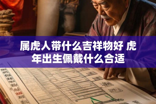 属虎人带什么吉祥物好 虎年出生佩戴什么合适