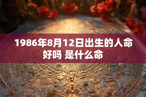 1986年8月12日出生的人命好吗 是什么命 1986年8月12日出生的人命好吗 是什么命