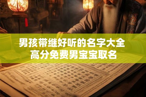 男孩带继好听的名字大全 高分免费男宝宝取名