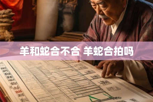 羊和蛇合不合 羊蛇合拍吗