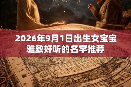 2026年9月1日出生女宝宝雅致好听的名字推荐 2026年9月1日出生女宝宝雅致好听的名字推荐