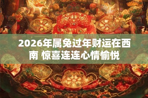 2026年属兔过年财运在西南 惊喜连连心情愉悦
