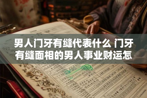 男人门牙有缝代表什么 门牙有缝面相的男人事业财运怎么样